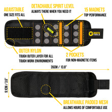 Load image into Gallery viewer, GRAFTA Magnetic Wristband with Mini Spirit Level
